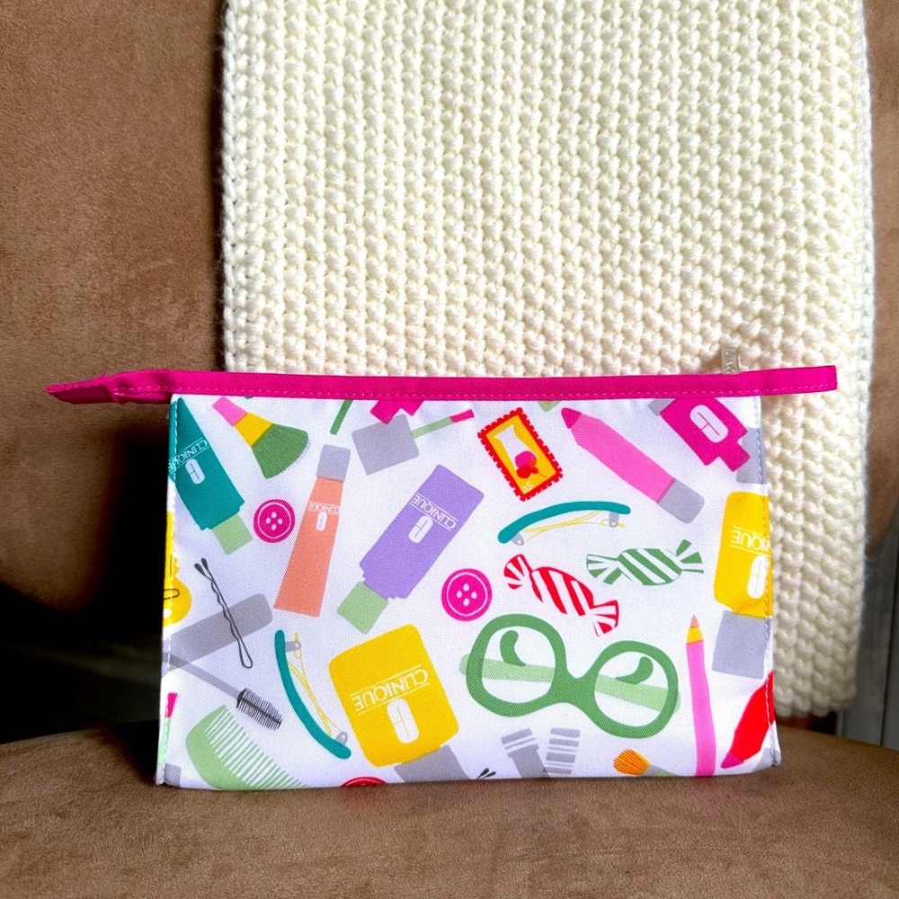 Clinique Cosmetics Pouch Bag, New (Never Used)